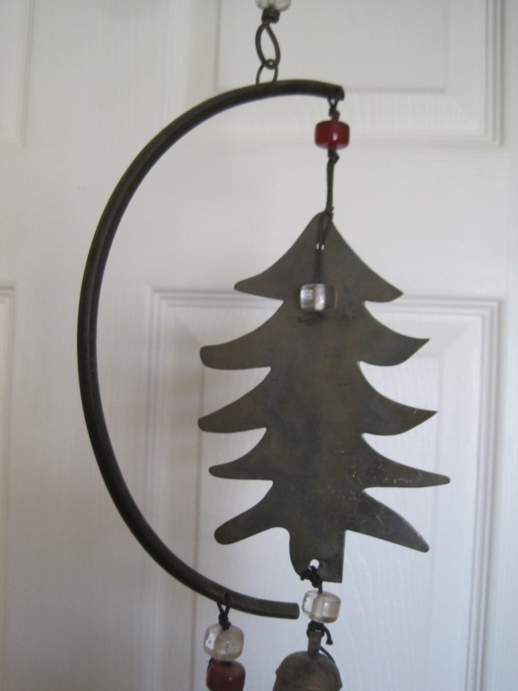 Wind Chime Mobile Moose & Pine Tree Mountain Theme Nice Design Soft Sound