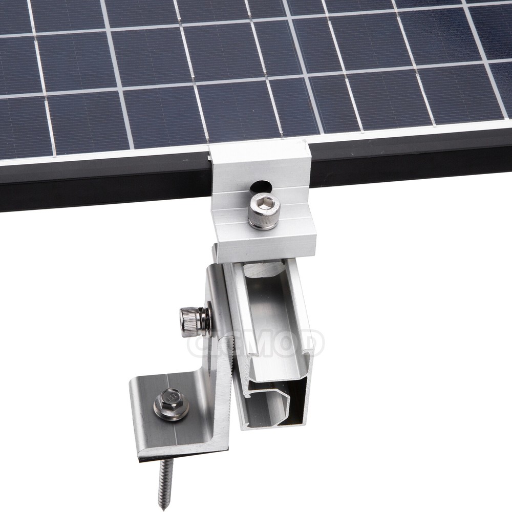 Solar Panel Brackets Mounting Clamp Kit Universal For 1-4pcs Solar Panels Mount