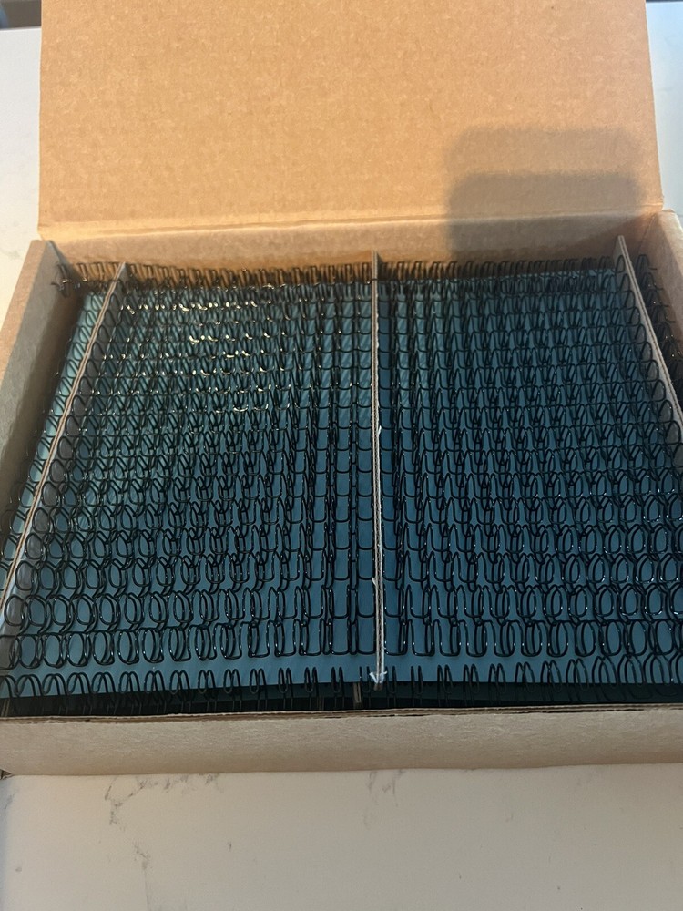 GBC WIRE BIND BINDING SPINES BLACK 3/8" 10MM #9775018 TWIN LOOP WIRE Over 70