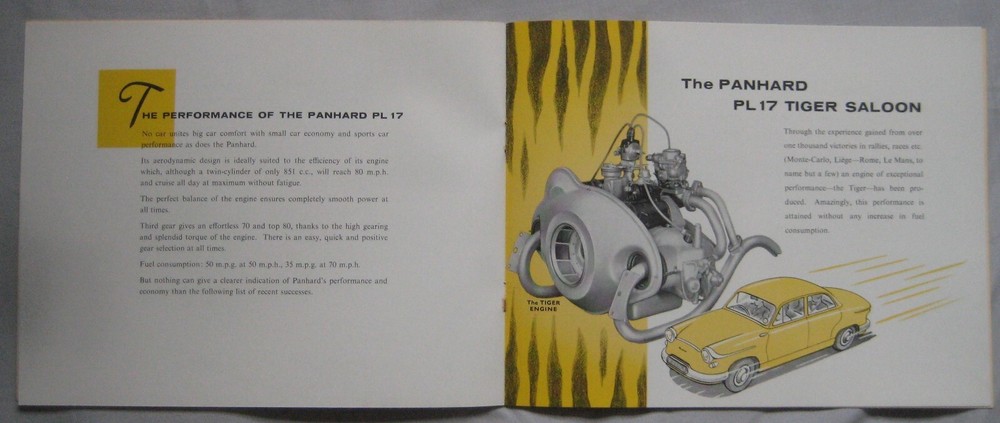 Panhard 17 and Tiger Saloon Brochure