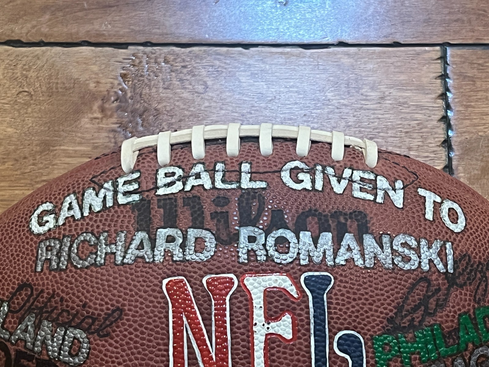 1981 SUPER BOWL XV Game Used OAKLAND RAIDERS Presentation Game Ball Football