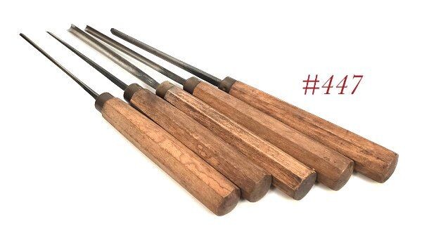carving woodworking HERRING LONDON WOOD CHISEL lot gouges narrow