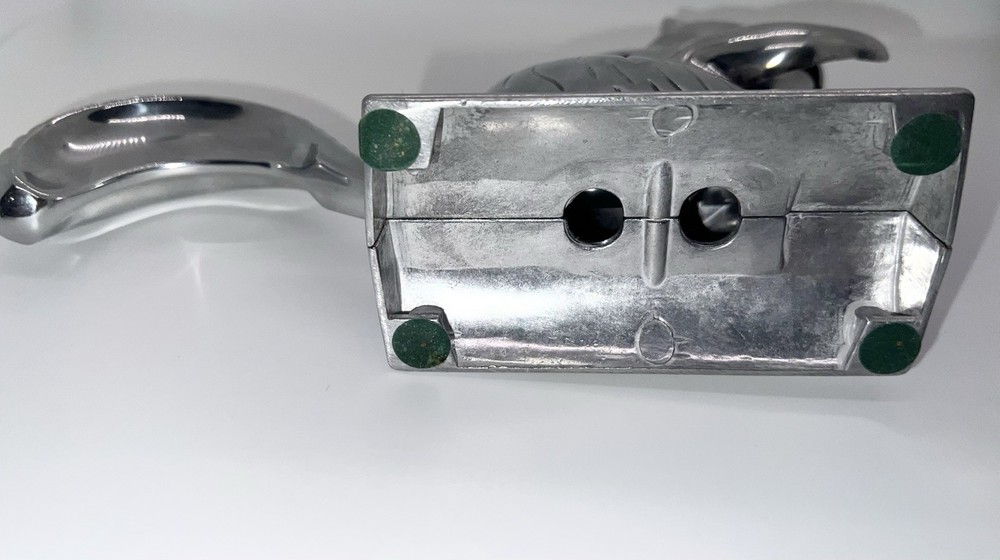 Vintage Davy Crackit Decorative Squirrel Chrome Nutcracker Tool. New In Box
