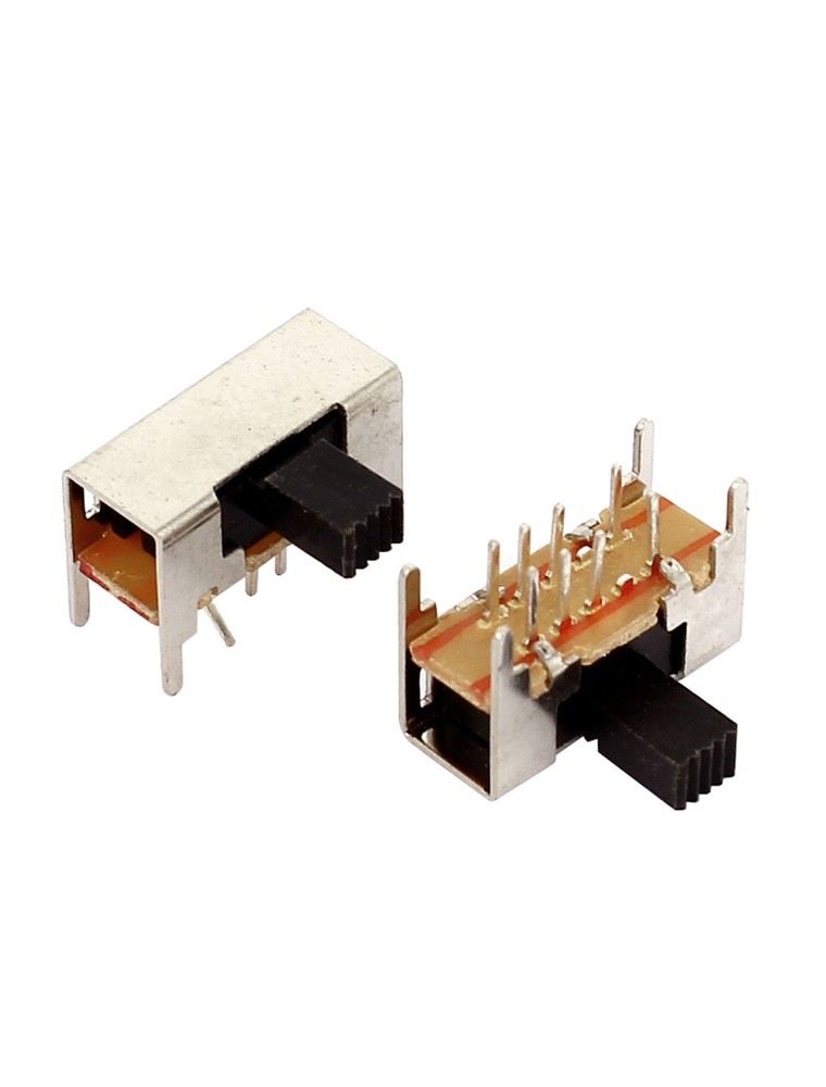 35Pcs 8 Pin 3 Position 2P3T Mini PCB Panel Mount Latching Slide Switch