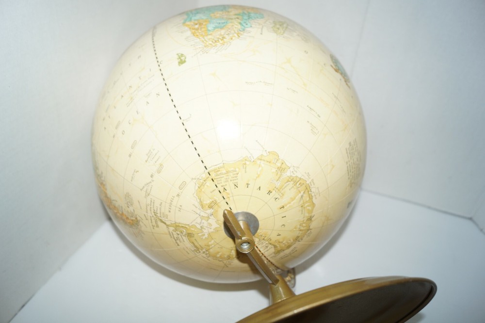 Vintage Cram's Imperial 12" World Globe EUC
