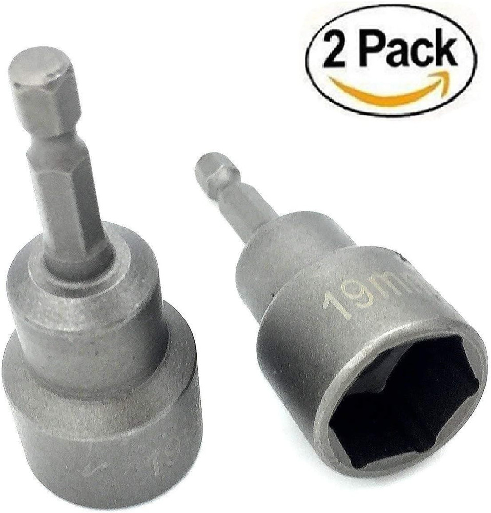 2Pc Leveling Scissor Rv-Jacks Socket Drill Adapter with 1/4 Quick Connect Hex Sh