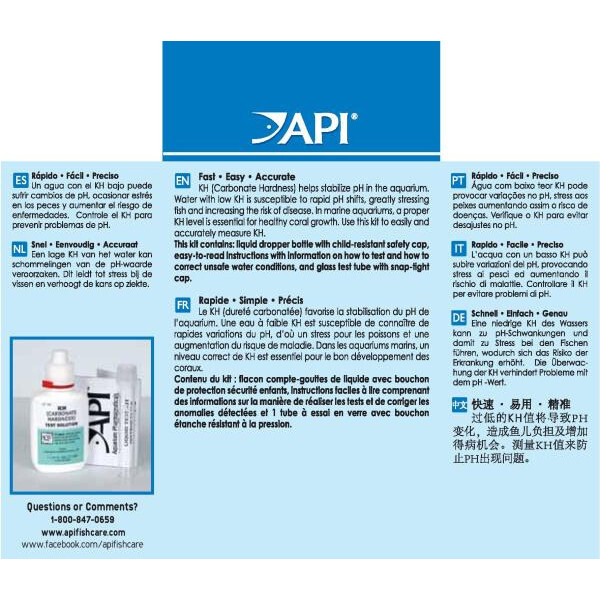 API Carbonate Hardness Test Kit