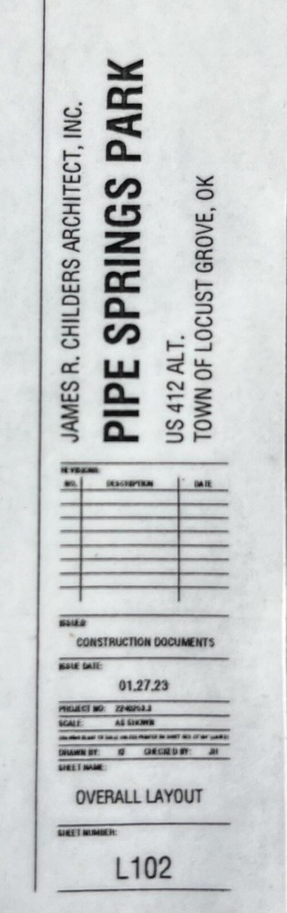 Wallace Design Collective. Architecture Blueprint. Laminated. Oklahoma Historic