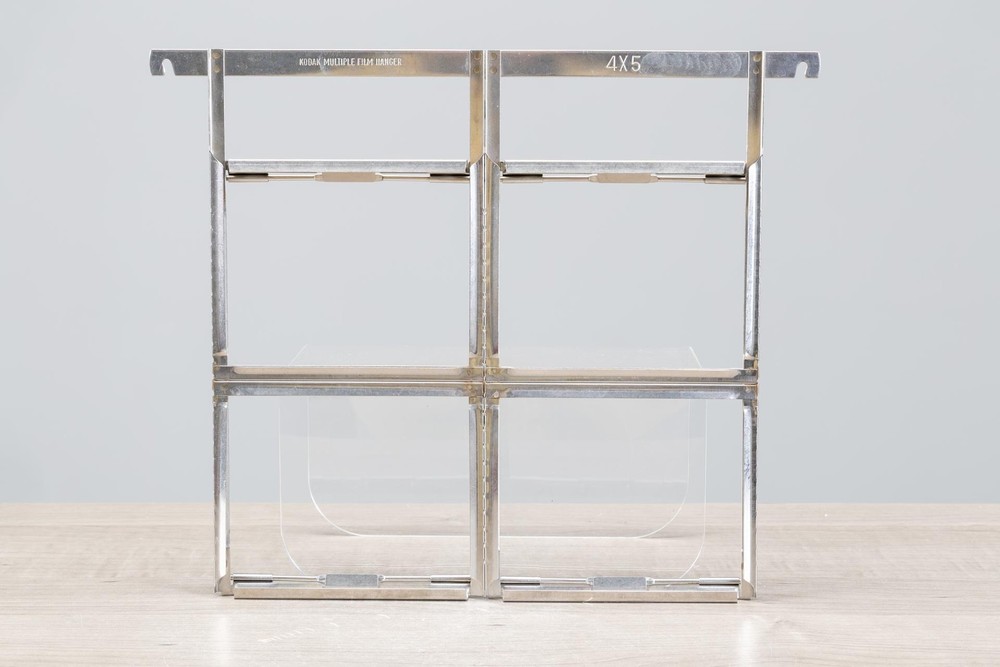 Large Format 4x5 Stainless Steel Developing Rack 4-up Kodak