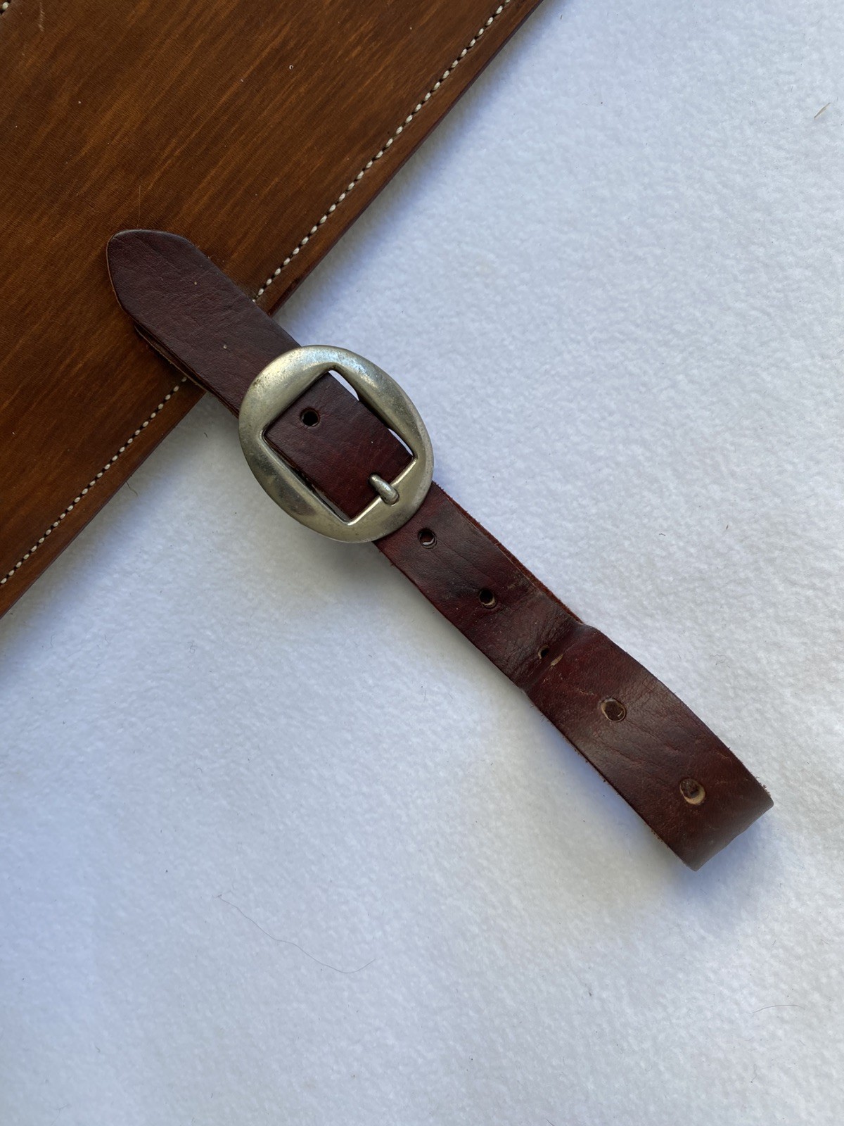 High QUALITY Double Stitch TOOLED Skirt Leather Back Flank Cinch &Billet SET~EUC