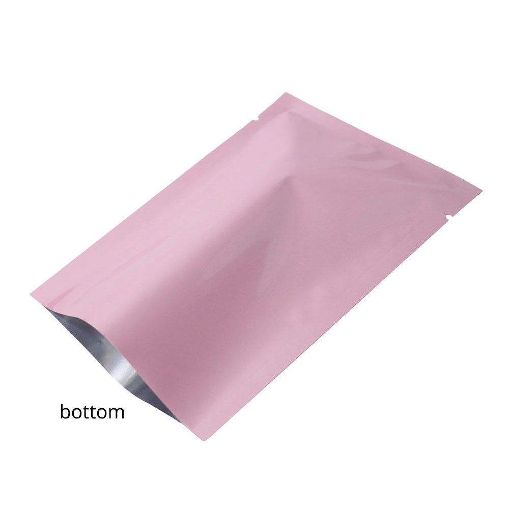 Variety of Colors & Sizes Flat Mylar Foil Heat-Sealable Open Top Pouch Bag M1