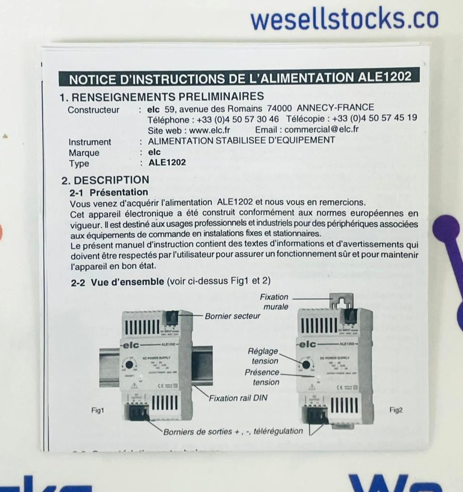 ELC ALE1202 Power Supply