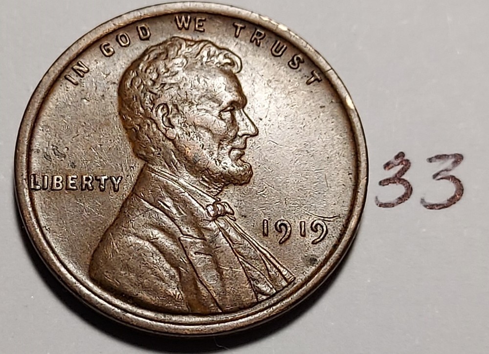 1919 Lincoln Wheat Cent   #33