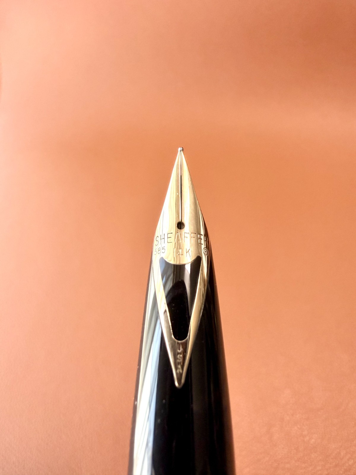 Sheaffer Imperial 440 Gold Electroplated Fountain Pen 14K Inlaid Nib Vintage