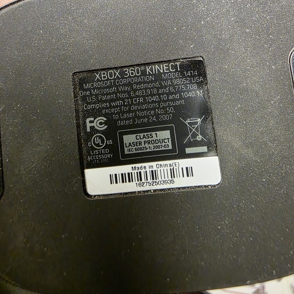 Xbox 360 Kinect Sensor Bar W/2 Games Tested Bundle Lot Microsoft