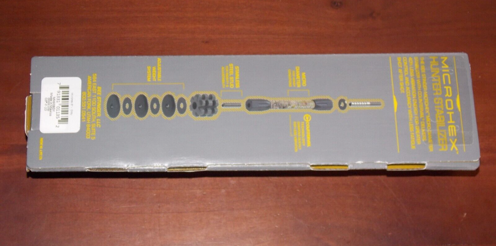 Bee Stinger MicroHex 8" Stabilizer in Grey Finish- B Stinger