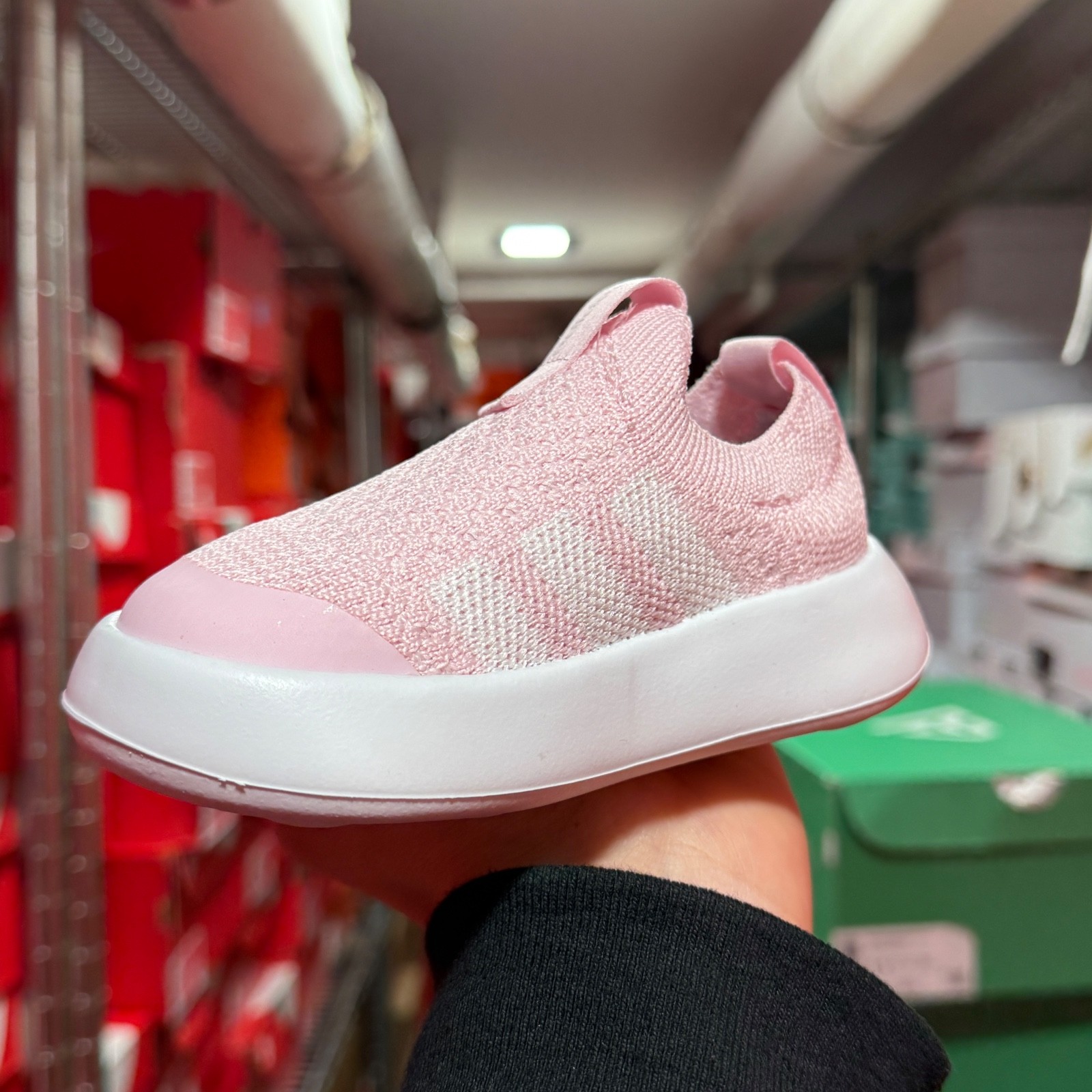 adidas Toddler Bubblecomfy Purple Slip-On Shoes JS1084