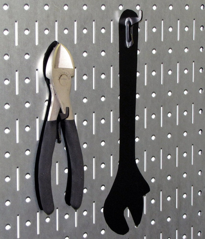 Pegboard 32in x 16in Galvanized Metal Pegboard Tool Board Panel