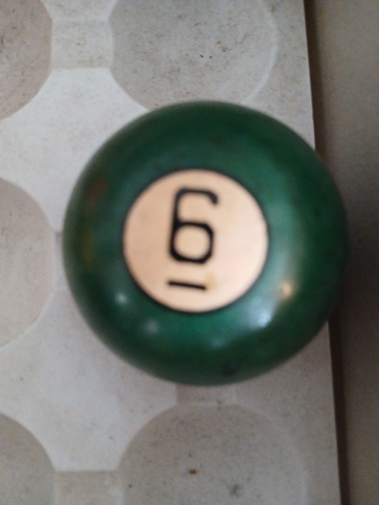 Vintage Billiard Pool Ball  # 6