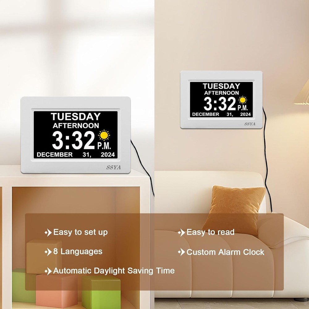 Extra-Large Digital Alarm Clock for Seniors