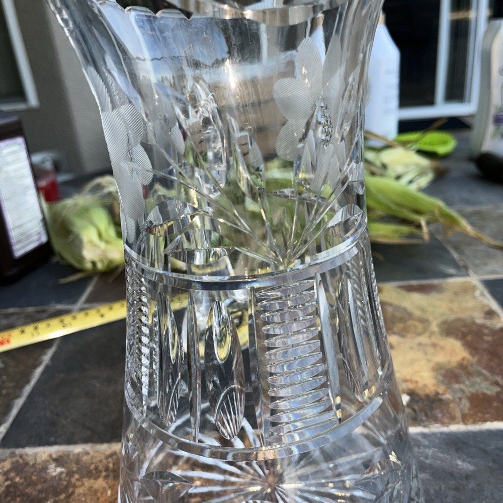 American Cut Chrystal Pitcher