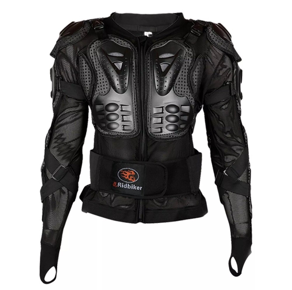 Ridbiker Motorcycle Full Body Armor Protector Removable Racing Jacket Size M