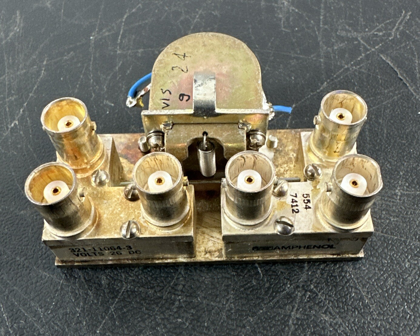 321-11064-3 Amphenol BNC DPDT Coaxial Relay 26VDC. RF 6PDT Relay