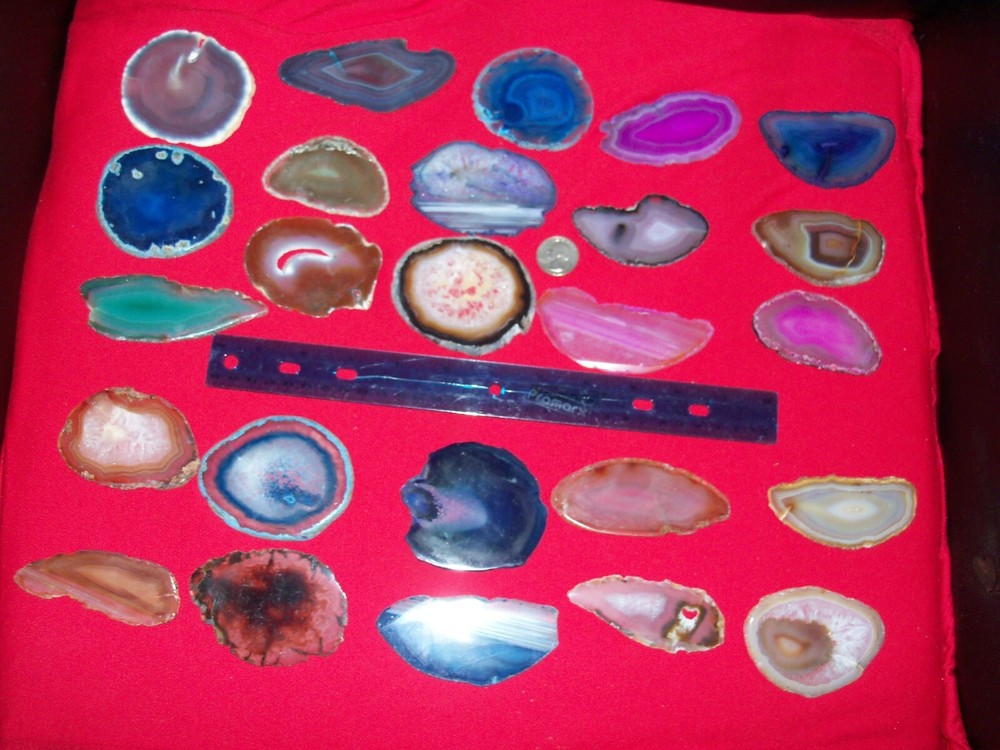 1 large thin agate slice per lot