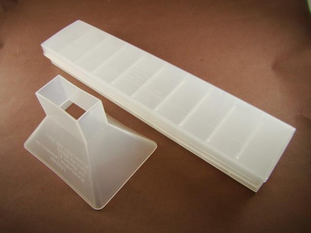 Rock / Gem / Ore Sample Kit - Funnel & 10 compartment Container Gold-Silver