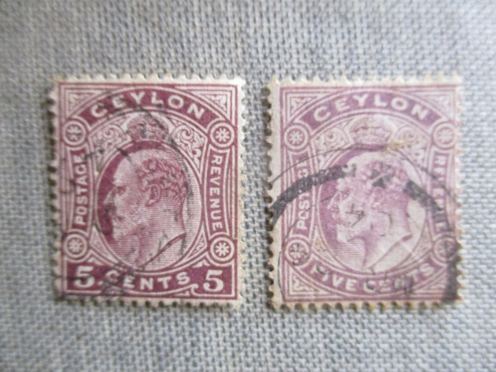 Ceylon, Scott# 169, 197, used