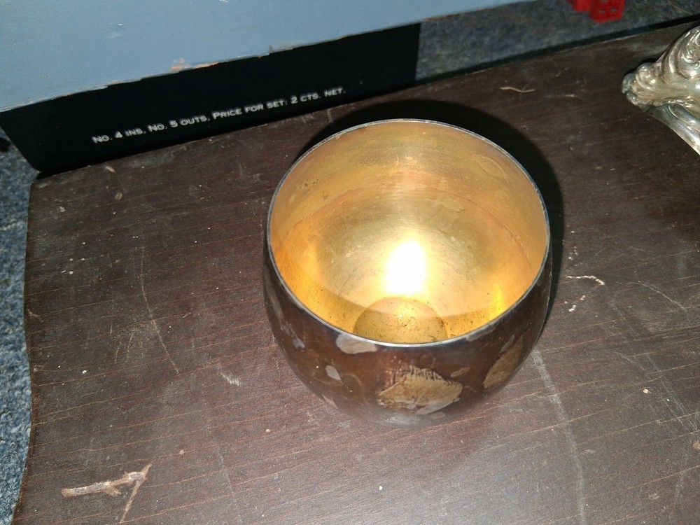 Sherdan Silver Plated Cup And Serving Dish