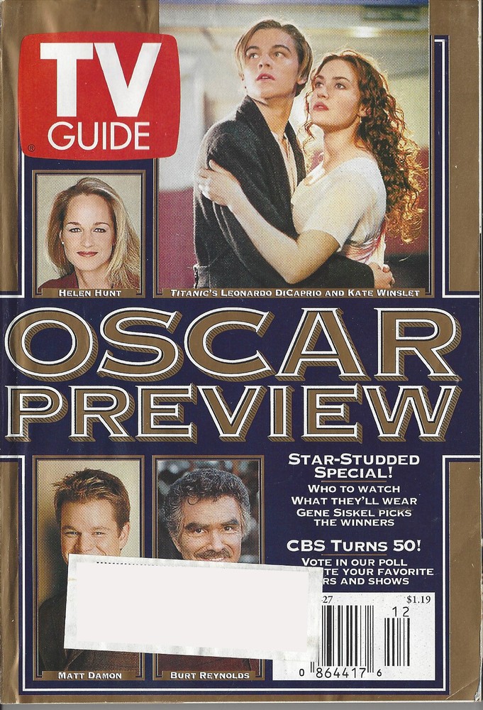1998 TV Guide March 21-27 Oscar Preview