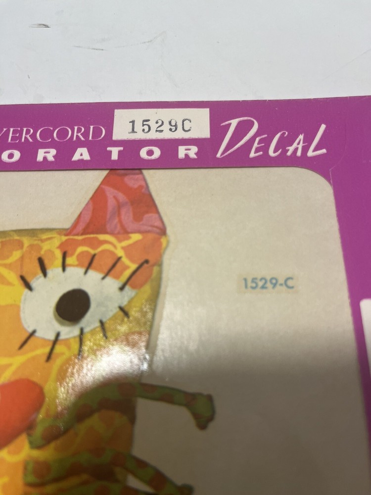Vintage Meyercord Decal Transfer Patterns Cat & Mouse #1529C