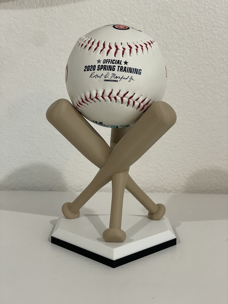 Baseball Display Stand - 3D Printed Plastic- Baseball Stand Holder