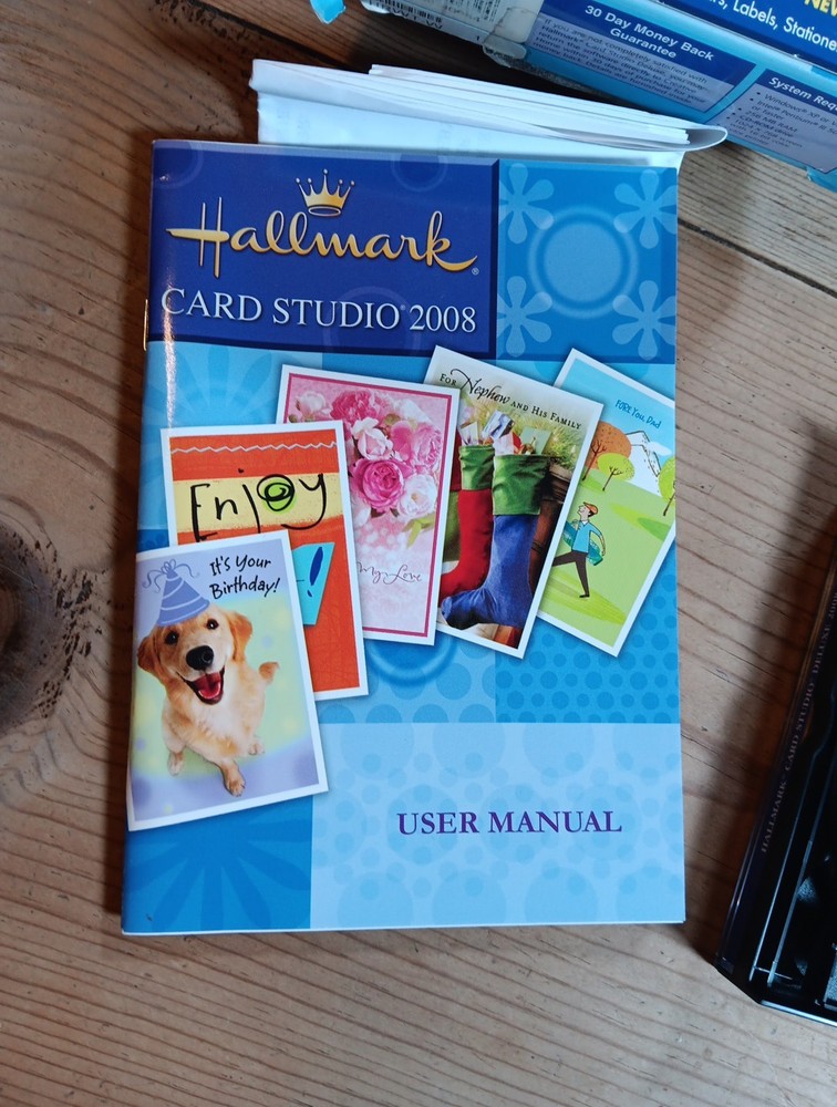 Hallmark Card Studio 2008 Deluxe Software Create Custom Cards + Scrapbook Studio