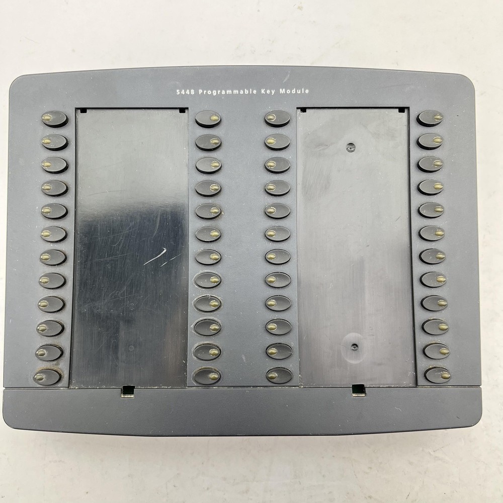 Mitel 5448 PKM Programmable Key Module Gray Phone Expansion Console Keypad Used