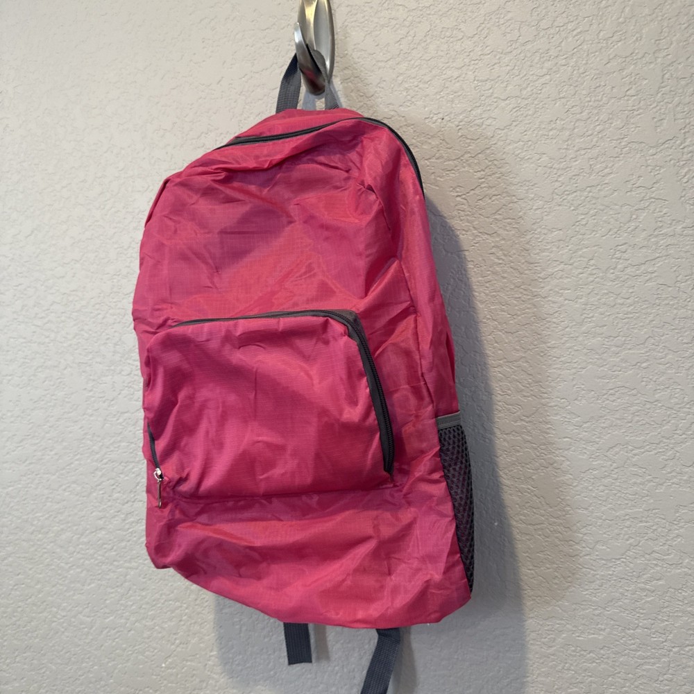 Outdoor Lightweight Packable Pack Travel Backpack Compact Foldable Bag Pink