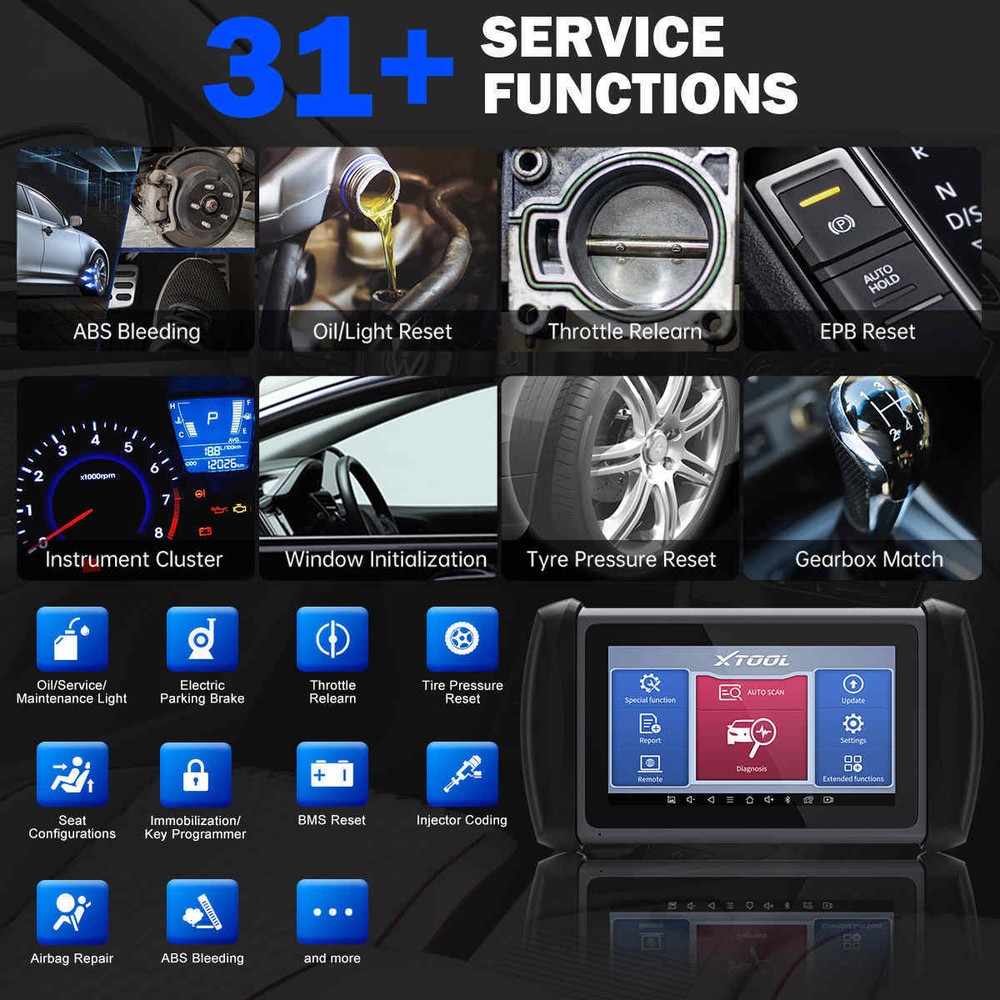XTOOL Scanner IP616 OBD2 Auto Full Diagnostic K!ey Programmer Coding Tool CANFD