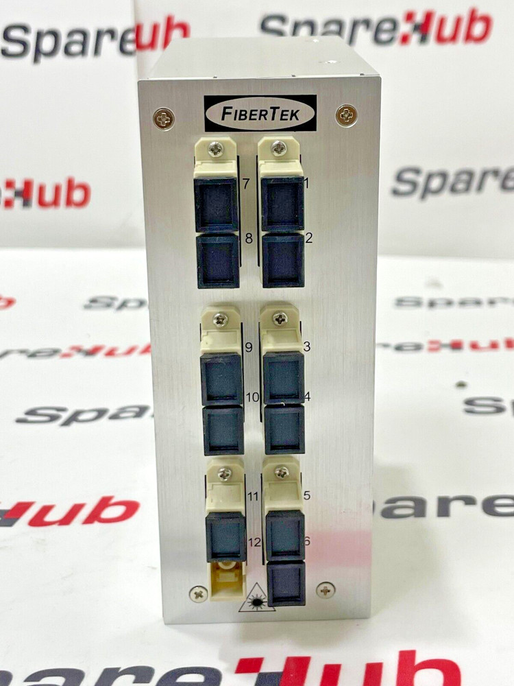 FIBERTEK DPPT12-12-SC-MM-DX Din Rail Mount Patch Panel