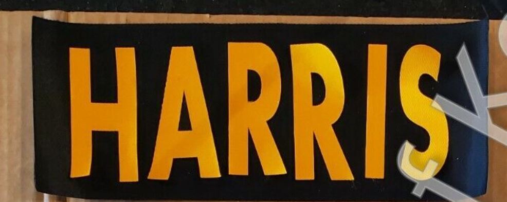 Pittsburgh Steelers Various Players UNSEWN Nameplates for your own Jersey