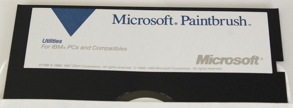 4 Diskette Set for Microsoft Mouse and Paintbrush 5.25 inch Floppy Diskettes