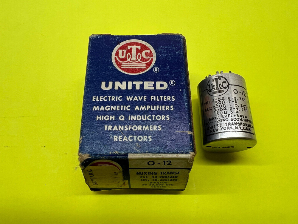 UTC O-12 Input Transformer Free Shipping