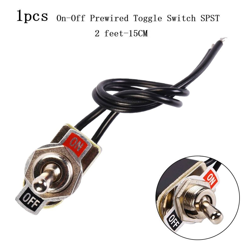for TOGGLE Switch SPST 6A Rocker SPST Contacts Switch for TOGGLE 12mm Cutout