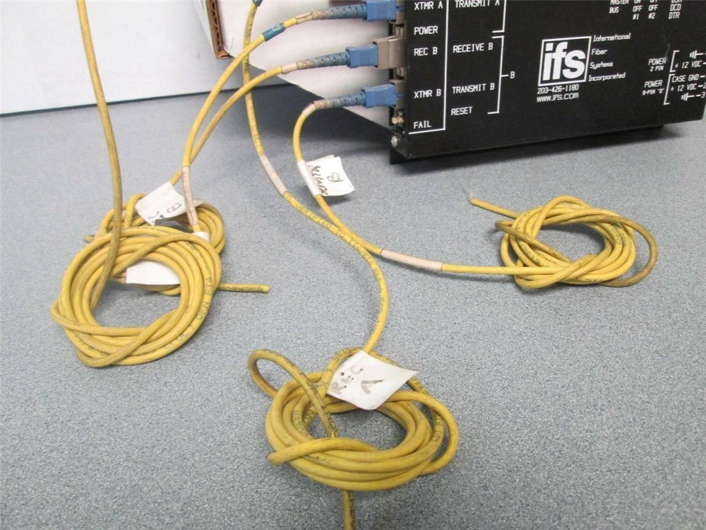 IFS D9130-RS-232 Drop & Repeat Data Optical Repeater w/ Cables