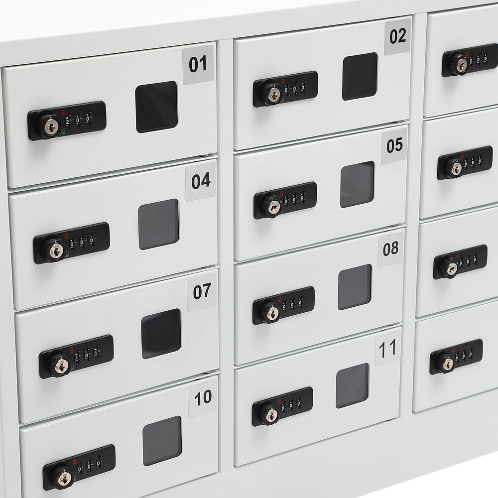 Cellphone Locker Cellphone Charging Station Combination Lock iPad Mini Storage