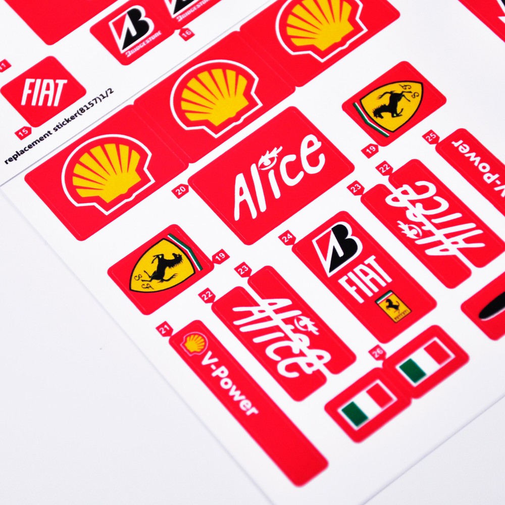 Replacement sticker for set 8157 Precut sticker