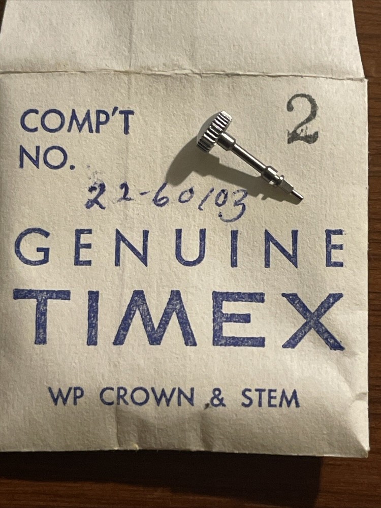 Timex #2 Chrome Finish Crown and Stem