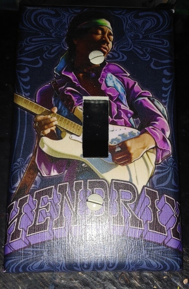 Custom Handmade Jimi Hendricks Single Toggle Light Switch Cover