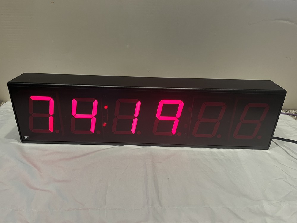 ESE ES-943U/NTP-C, 4" (H:M:S) Time-Code Remote Display, 26" Wall Mount