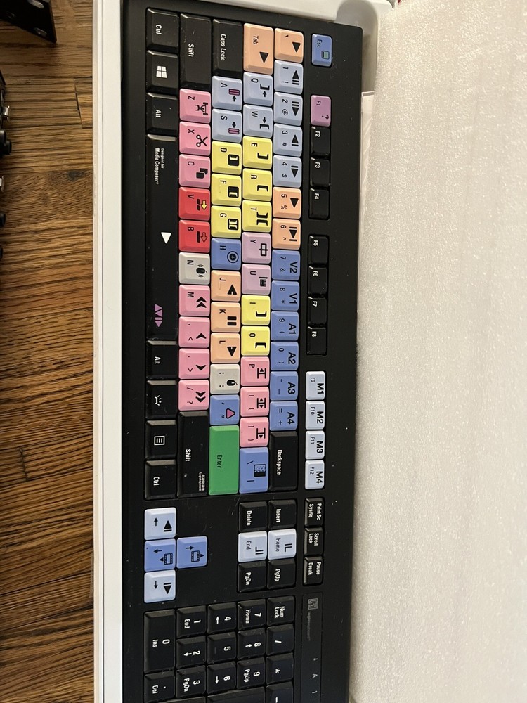 Avid Media Composer Black PC Keyboard - USED